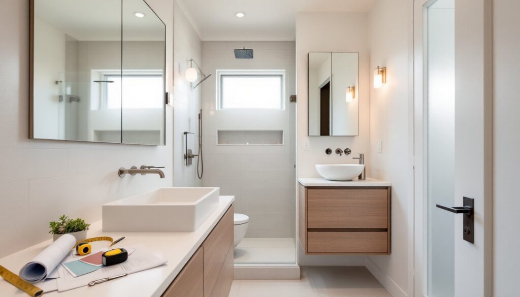 tiny bathroom redo