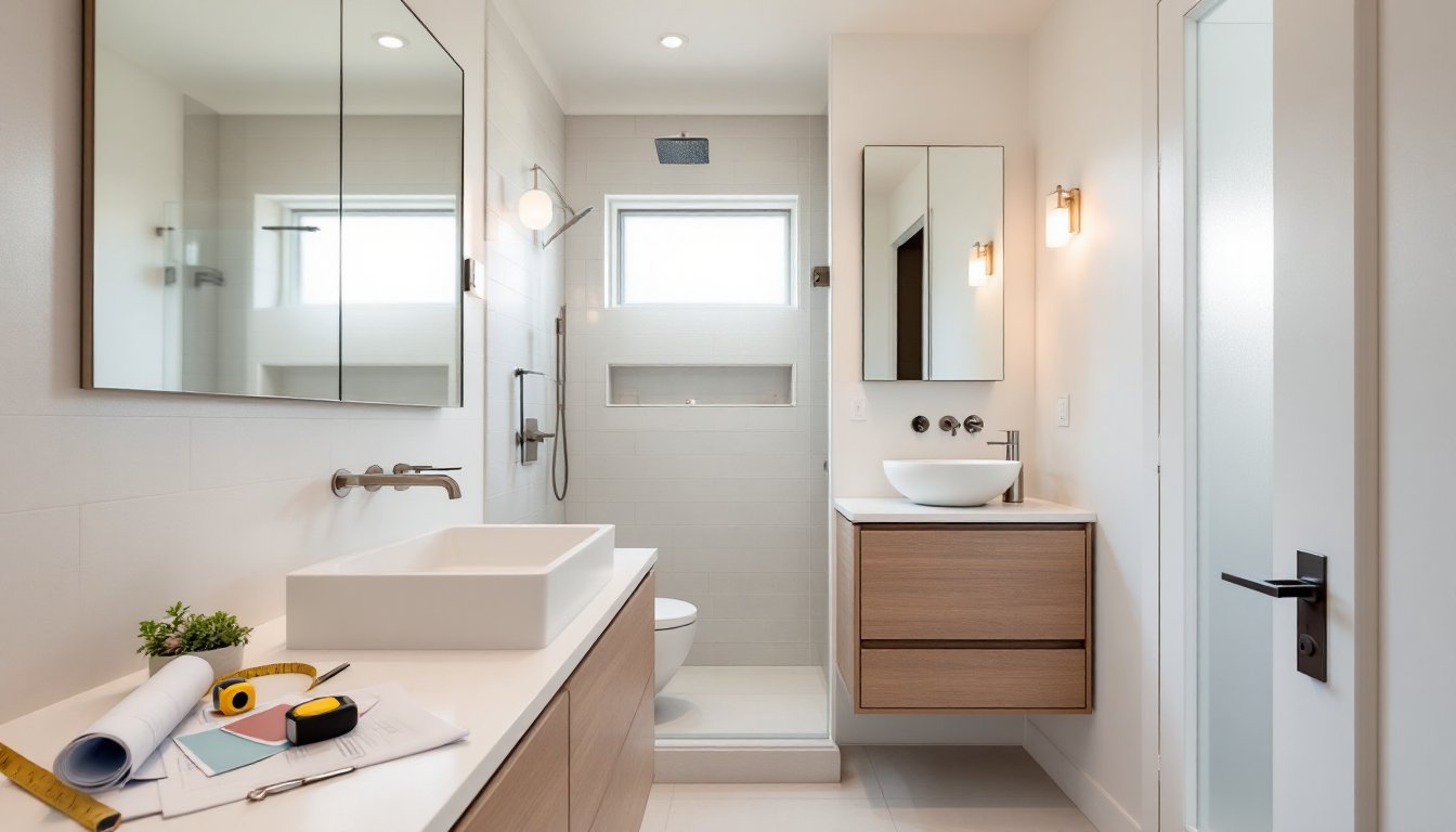 tiny bathroom redo